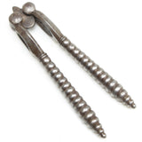 Old Small Beaded Reversible Nutcrackers - OldTools.co.uk
