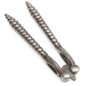 Old Small Beaded Reversible Nutcrackers - OldTools.co.uk