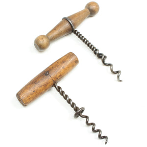 2x Vintage Wire Corkscrews - OldTools.co.uk