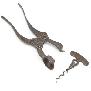 Old Lund Lever-Action Corkscrew - OldTools.co.uk