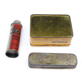 3x Old Dunlop Repair Tins