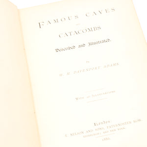 Old 'Famous Caves and Catacombs' Book C.1886 - OldTools.co.uk