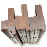 3x Old Nelson Wooden Planes - Ovolo (Beech) - OldTools.co.uk