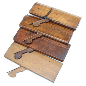 4x Old Nelson Wooden Planes - Hollow & Rounds (Beech) - OldTools.co.uk