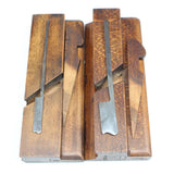 2x Old Malloch (Perth) Scottish Wooden Planes - Ovolo (Beach) - OldTools.co.uk