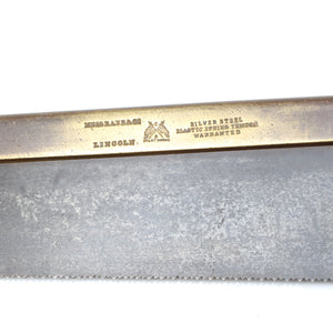 Old Musgrave (Lincoln) Tenon Saw - 11tpi - 14" (Beech) - OldTools.co.uk