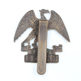 Old Royal Navy Steady Hood & Strike Hawke Cap Badges
