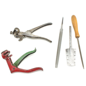 Old Saw Sharpening Kit - Sawsets, Saw Files - OldTools.co.uk