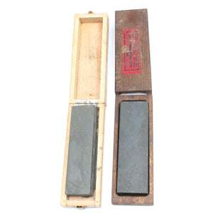 Old Small Razor Hone Sharpening Stone and Blue Sharpening Stone - OldTools.co.uk