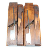 Pair Of Old Kimberley Wooden Planes - Ovolo - 5/8 (Beech) - OldTools.co.uk