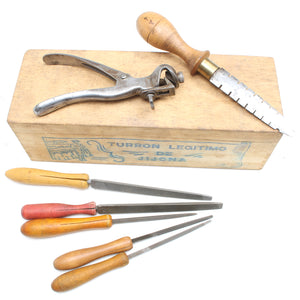 Old Saw Sharpening Kit - Sawsets, Saw Files - OldTools.co.uk