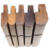 5x Old Marples Wooden Planes - Hollow & Rounds (Beech)