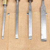 6x Old Marples Woodwork Chisels Set (Boxwood) - OldTools.co.uk