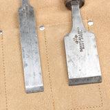 6x Old Marples Woodwork Chisels Set (Boxwood) - OldTools.co.uk