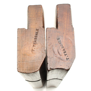 2x Old Wooden Planes - Hollow & Rounds - No. 13 (Beech) - OldTools.co.uk