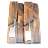 2x Old Wooden Planes - Hollow & Rounds - No. 15 (Beech) - OldTools.co.uk