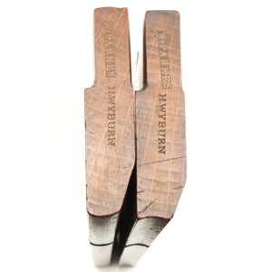 2x Old W Parkes Wooden Planes - Hollow & Rounds - No. 8 (Beech) - OldTools.co.uk