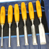 SOLD - 8-Piece Marples Bevel Edge Chisels Set (Boxwood)