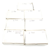27x Old Brass Casement Fasteners - OldTools.co.uk