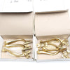 27x Old Brass Casement Fasteners - OldTools.co.uk