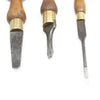 5x Old Marples Wooden Screwdrivers (Beech, Boxwood) - OldTools.co.uk