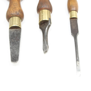 5x Old Marples Wooden Screwdrivers (Beech, Boxwood) - OldTools.co.uk