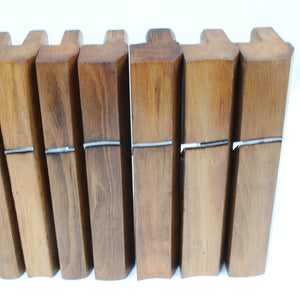 18x Old Early Mutter Wooden Hollow & Round Planes (Beech) - OldTools.co.uk