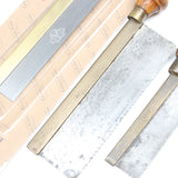 2x Old Gents Saws + Pax Jewellers Saw (Beech, Walnut) - OldTools.co.uk