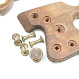 5x Old Saw Handles (Beech) - OldTools.co.uk