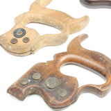 5x Old Saw Handles (Beech) - OldTools.co.uk