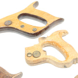 5x Old Saw Handles (Beech) - OldTools.co.uk