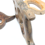 5x Old Saw Handles (Beech) - OldTools.co.uk