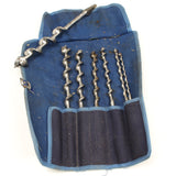 Old Ridgway Twist Auger Bits Set - 1/4" - 1"