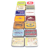 14x Old Tobacco Tins - OldTools.co.uk
