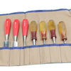 Old  7-Piece Footprint and Marples Woodwork Chisels Set - OldTools.co.uk