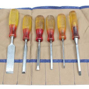 Old  6-Piece Marples Woodwork Chisels Set - OldTools.co.uk