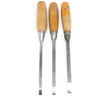 3x Old Hale Bros Mortice Chisels (Beech) - OldTools.co.uk