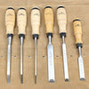 Old 6-Piece Holland Woodwork Chisels Set - OldTools.co.uk