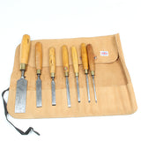 Old 7-Piece Marples Chisels Set (Boxwood) - OldTools.co.uk