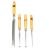4x Old Marples Chisels / Paring Gouge (Boxwood) - OldTools.co.uk