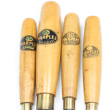 4x Old Marples Chisels / Paring Gouge (Boxwood) - OldTools.co.uk