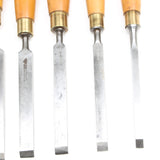 6x Old Marples Chisels (Boxwood) - OldTools.co.uk