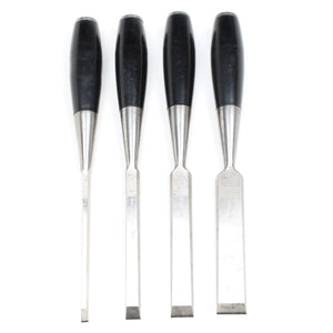 4x Old Ward & Payne "Aristocrat" Chisels Set - OldTools.co.uk