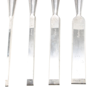 4x Old Ward & Payne "Aristocrat" Chisels Set - OldTools.co.uk