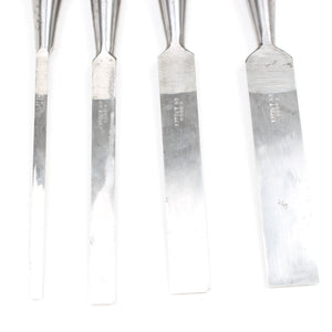 4x Old Ward & Payne "Aristocrat" Chisels Set - OldTools.co.uk
