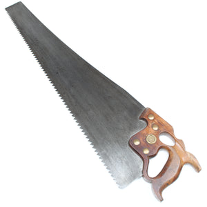 Old Disston Philadelphia Thumbhole Rip Saw No. D8 – 28" - 3 1/2tpi - OldTools.co.uk