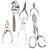 6x Old Pliers, Grips, Snips, Wrench (USA)