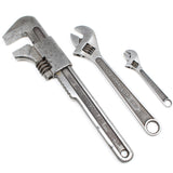 Old Crescent Wrench & 2x Diamalloy Adjustable Spanners (USA)