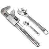 Old Crescent Wrench & 2x Diamalloy Adjustable Spanners (USA)