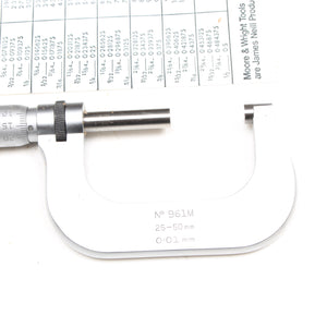 Moore & Wright Micrometer No 961M, 25-50mm, 0.01mm